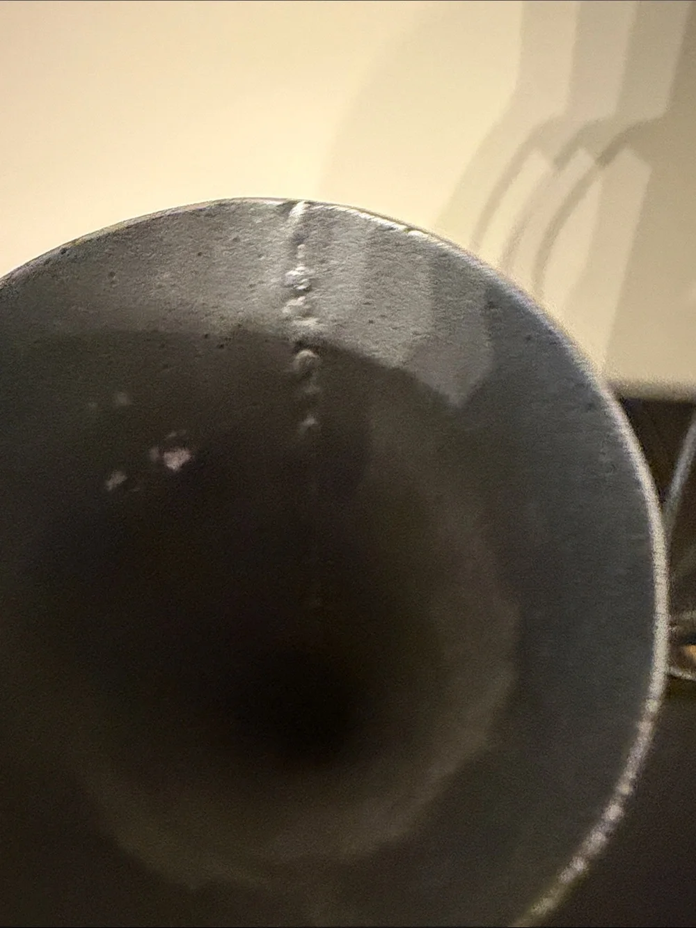 Source Unknown Metallic Gray and Gold Cone Table Vases - Pair